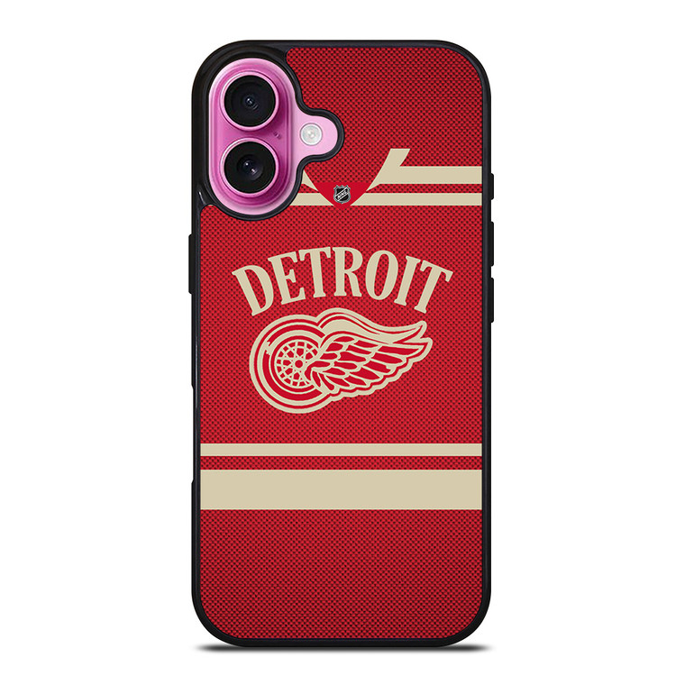 DETROIT RED WINGS NHL JERSEY iPhone 16 Plus Case Cover