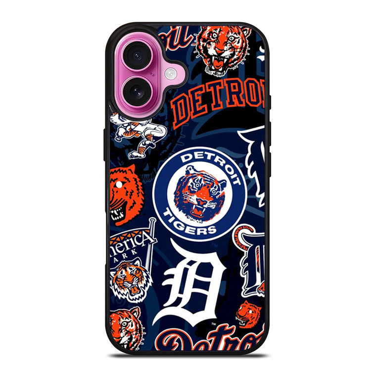 DETROIT TIGERS BASEBALL COLLAGE iPhone 16 Plus Case Cover