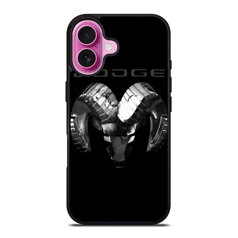 DODGE RAM BLACK LOGO iPhone 16 Plus Case Cover