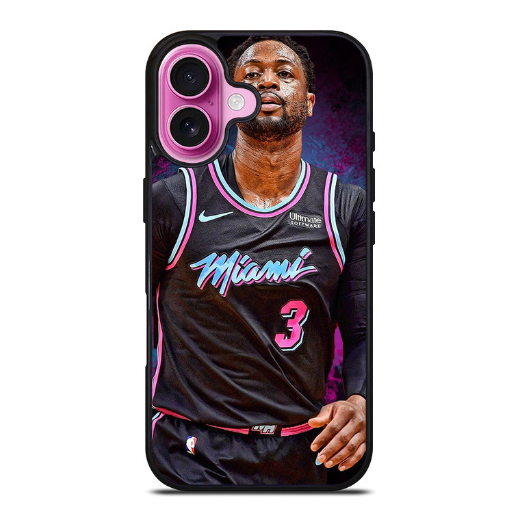 DWYANE WADE MIAMI HEAT NBA iPhone 16 Plus Case Cover