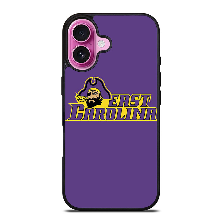 ECU EAST CAROLINA PIRATES UNIVERSITY FOOTBALL LOGO iPhone 16 Plus Case Cover