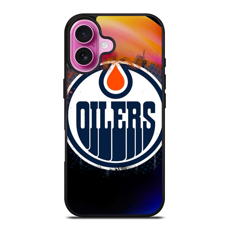 EDMONTON OILERS FIRE LOGO iPhone 16 Plus Case Cover