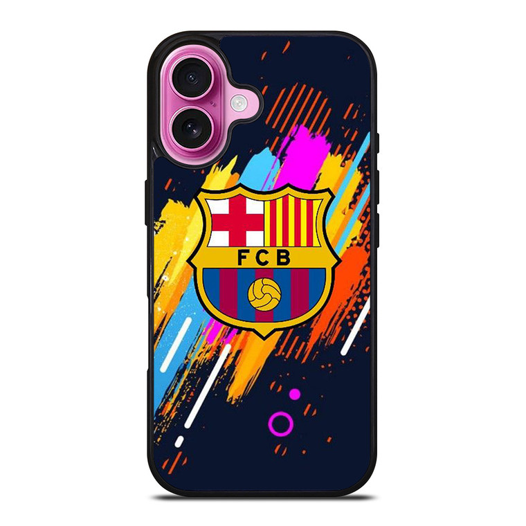 FC BARCELONA ART LOGO iPhone 16 Plus Case Cover