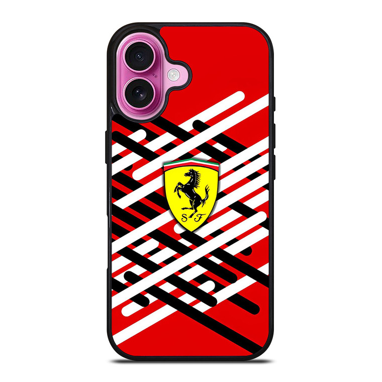 FERRARI RED LOGO NEW iPhone 16 Plus Case Cover
