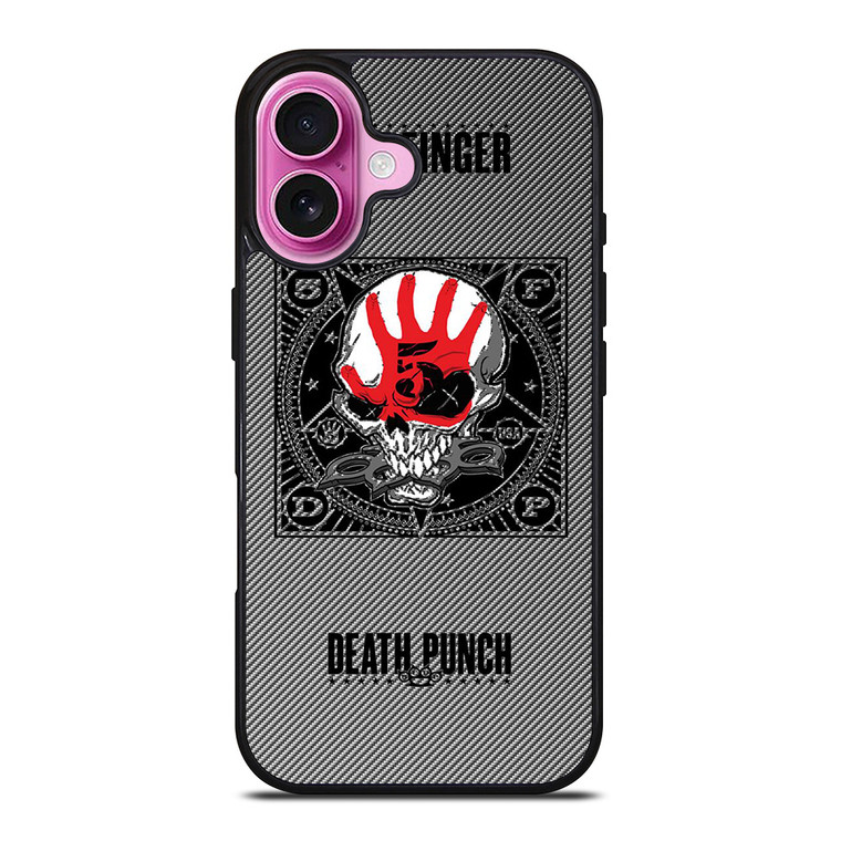 FIVE FINGER DEATH PUNCH CARBON LOGO iPhone 16 Plus Case Cover FIVE FINGER DEATH PUNCH CARBON LOGO iPhone 16 Plus Case Cover
