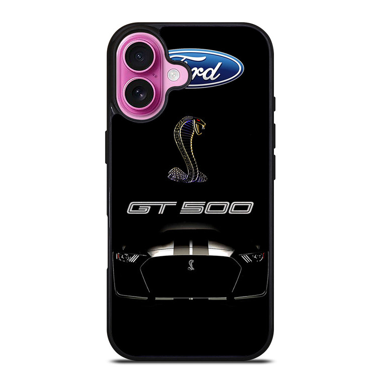 FORD MUSTANG GT BLACK iPhone 16 Plus Case Cover