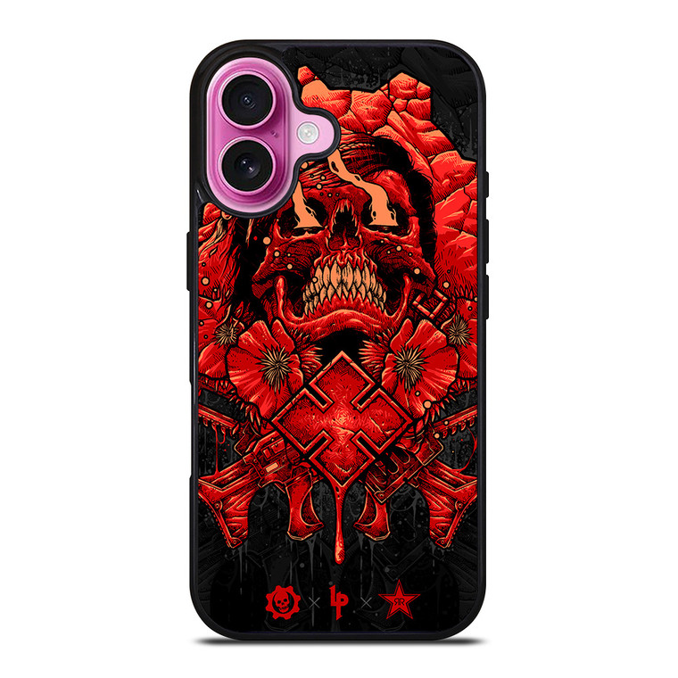 GEARS OF WAR SKULL RED iPhone 16 Plus Case Cover