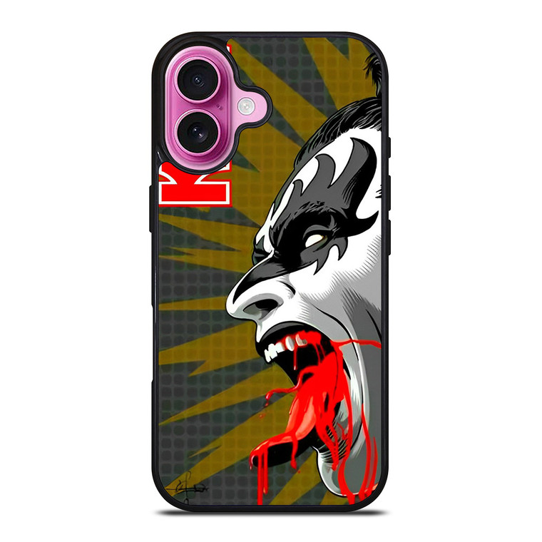 GENE SIMMONS KISS BAND ART iPhone 16 Plus Case Cover