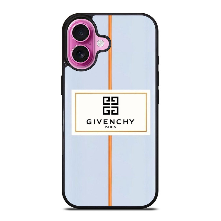 GIVENCHY PARIS LABEL LOGO iPhone 16 Plus Case Cover