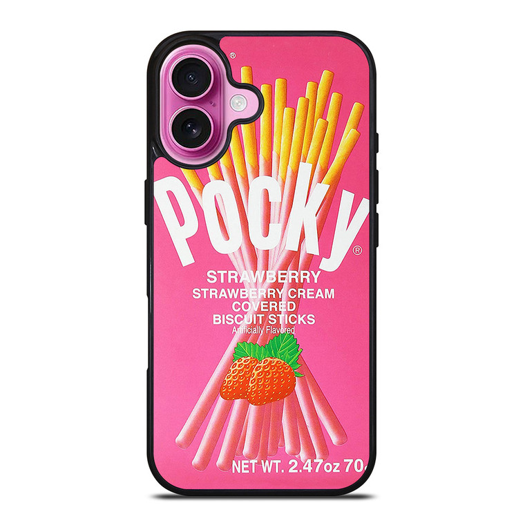 GLICO POCKY STRAWBERRY iPhone 16 Plus Case Cover