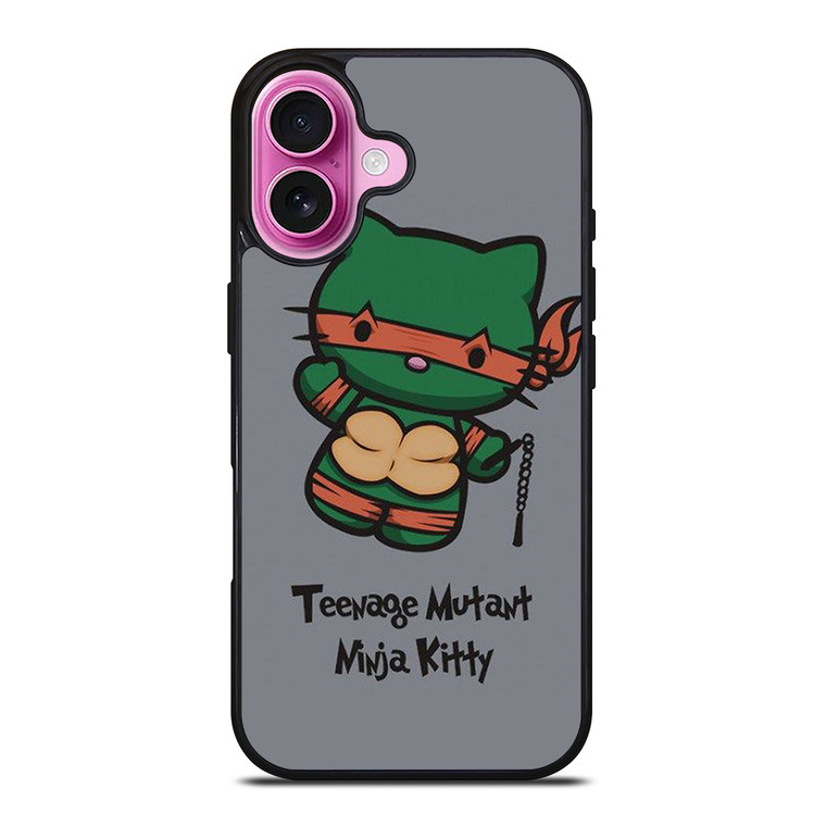 HELLO KITTY TMNT TEENAGE MUTANT NINJA KITTY iPhone 16 Plus Case Cover