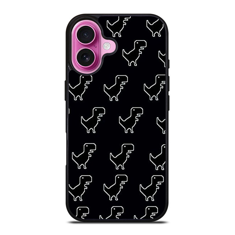 INTERNET ERROR DINOSAUR PATTERN iPhone 16 Plus Case Cover