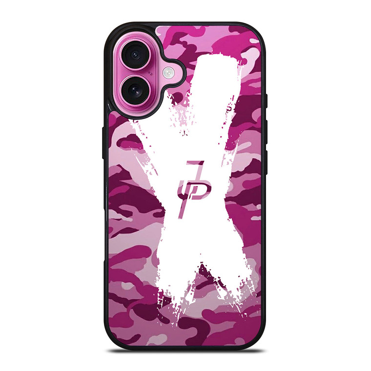 JAKE PAUL LOGO CROSS CAMO iPhone 16 Plus Case Cover JAKE PAUL LOGO CROSS CAMO iPhone 16 Plus Case Cover