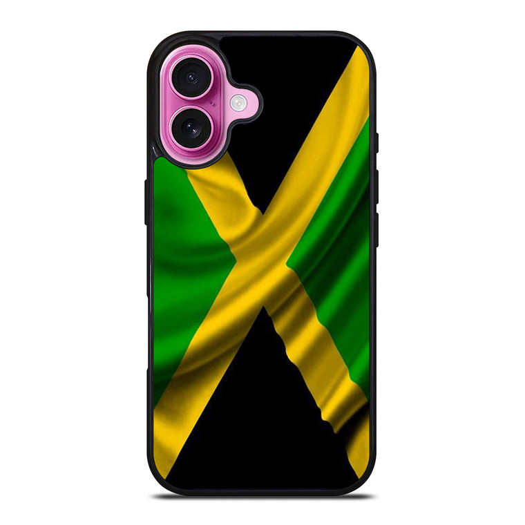 JAMAICAN FLAG iPhone 16 Plus Case Cover JAMAICAN FLAG iPhone 16 Plus Case Cover