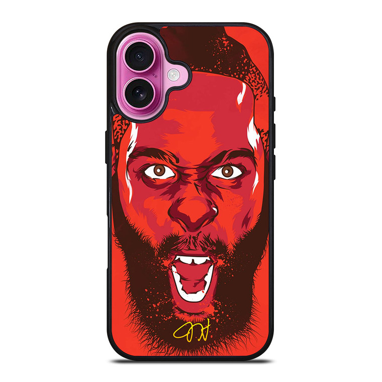 JAMES HARDEN HOUSTON ROCKET FACE iPhone 16 Plus Case Cover