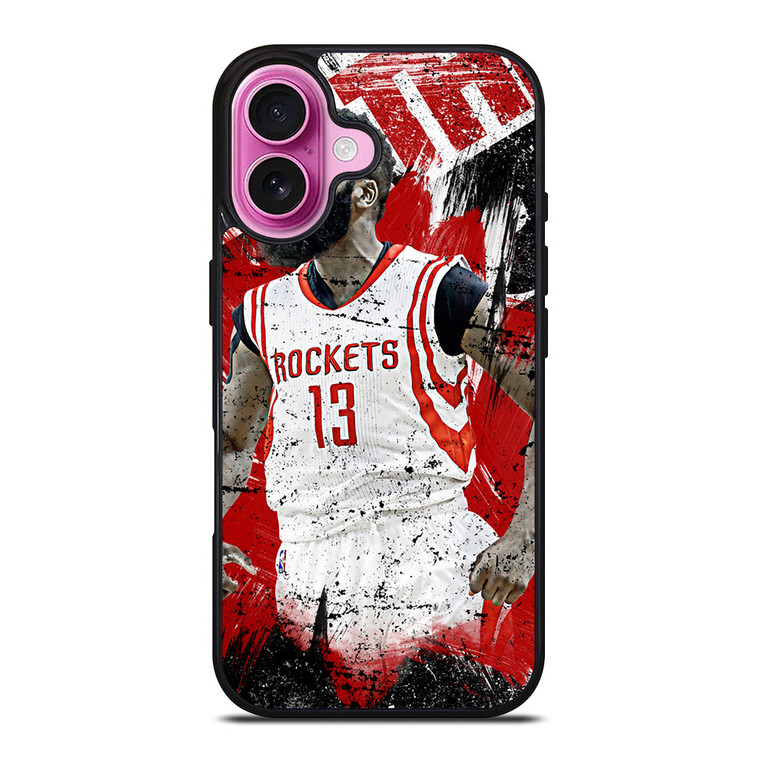 JAMES HARDEN ROCKETS ART iPhone 16 Plus Case Cover JAMES HARDEN ROCKETS ART iPhone 16 Plus Case Cover