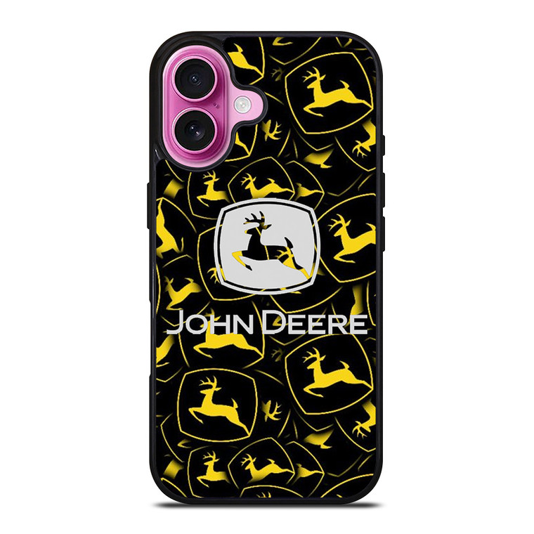 JOHN DEERE LOGO PATTERN iPhone 16 Plus Case Cover