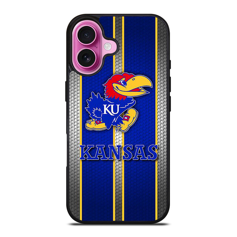KANSAS JAYHAWKS ICON iPhone 16 Plus Case Cover KANSAS JAYHAWKS ICON iPhone 16 Plus Case Cover