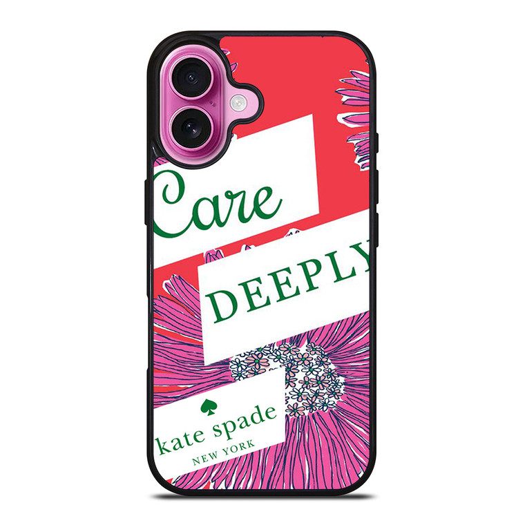 KATE SPADE NEW YORK CARE DEEPLY iPhone 16 Plus Case Cover