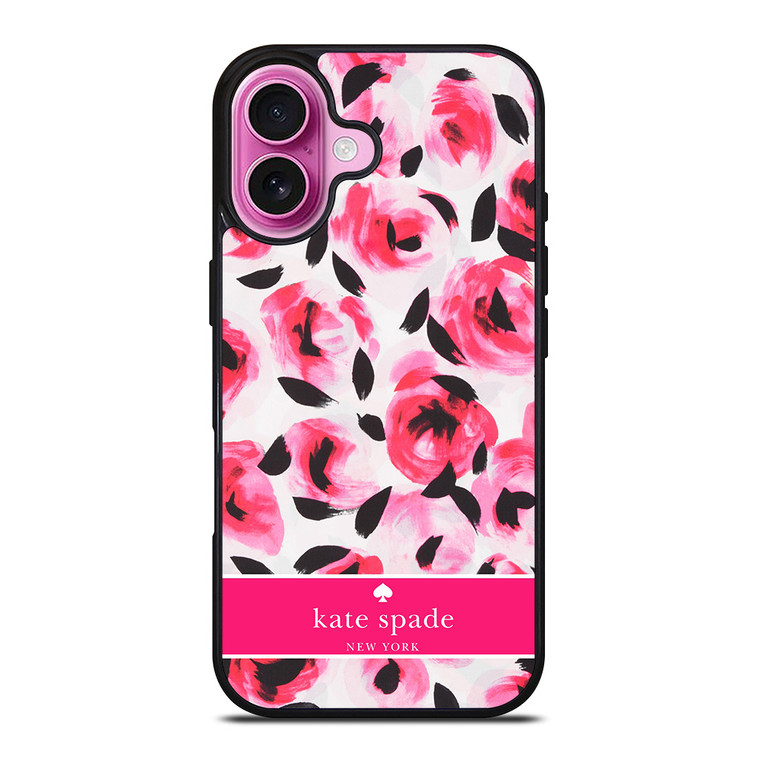 KATE SPADE NEW YORK PINK ROSE iPhone 16 Plus Case Cover