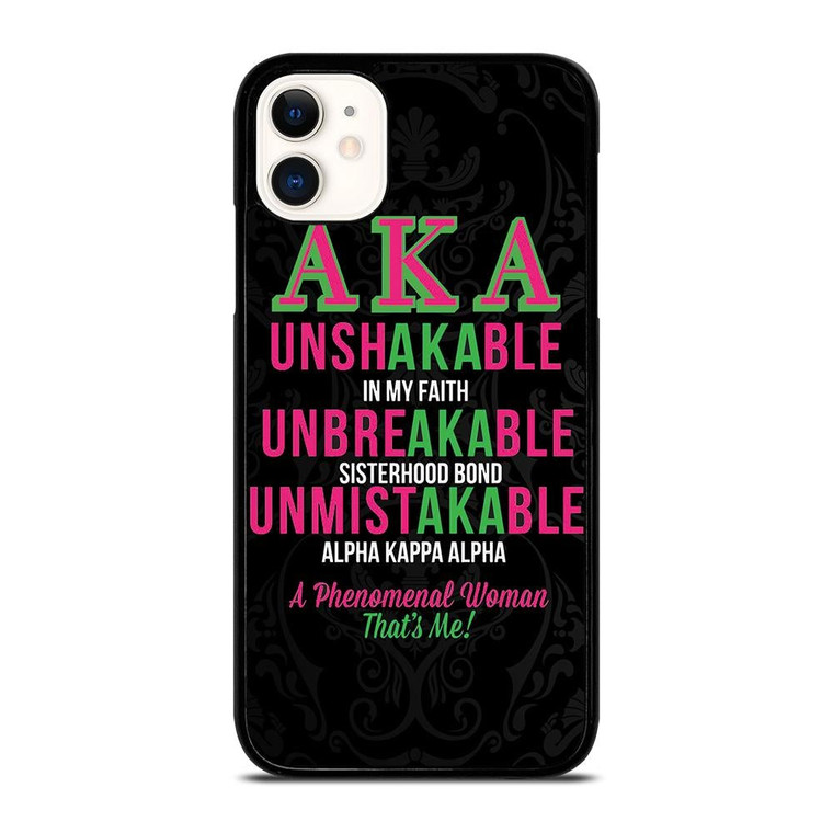 ALPHA KAPPA ALPHA QUOTE iPhone 11 Case Cover