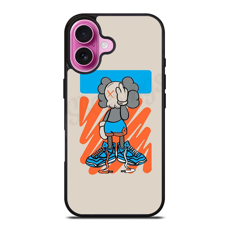 KAWS AIR JORDAN MASCOT iPhone 16 Plus Case Cover