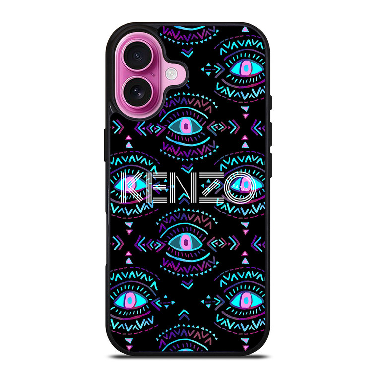 KENZO PARIS EYE PATTERN iPhone 16 Plus Case Cover