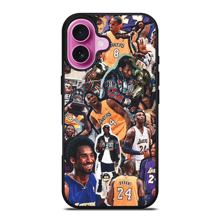 KOBE BRYANT LA LAKERS COLLAGE iPhone 16 Plus Case Cover