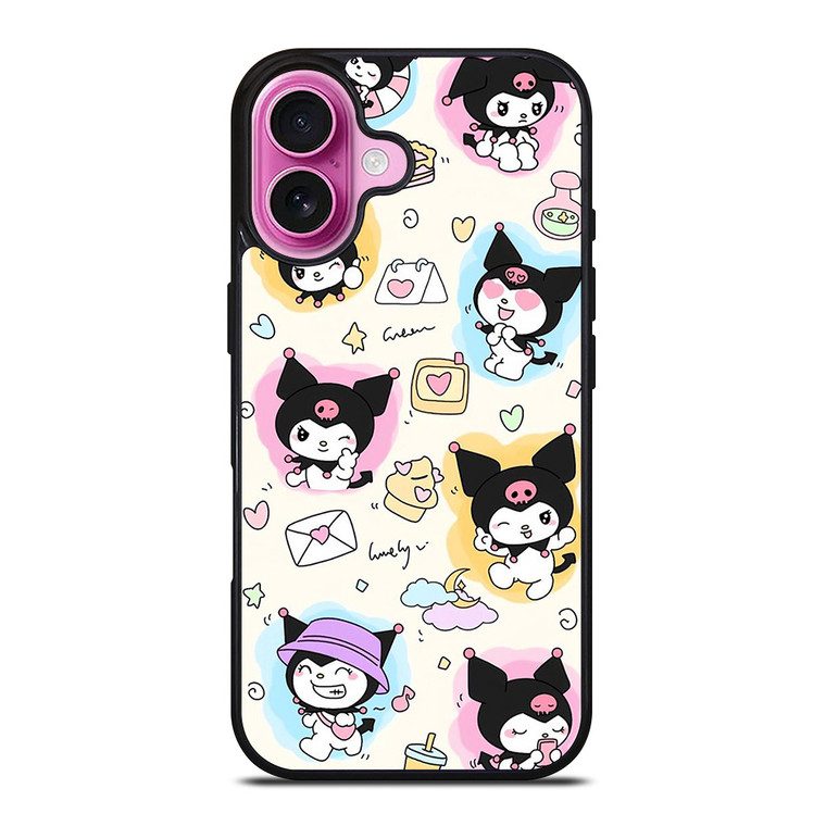 KUROMI SANRIO CARTOON KAWAII iPhone 16 Plus Case Cover