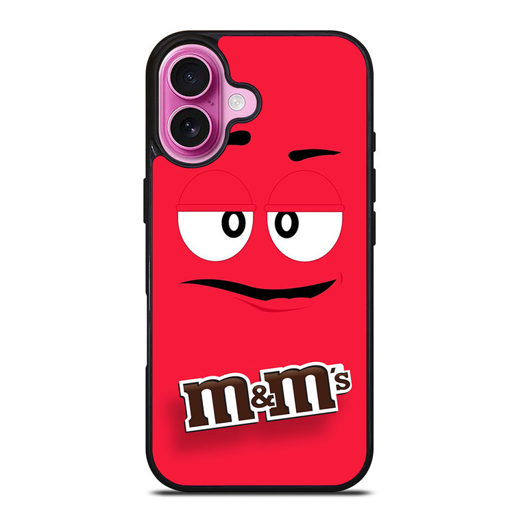M&M'S CHOCOLATE MASCOT FACE iPhone 16 Plus Case Cover