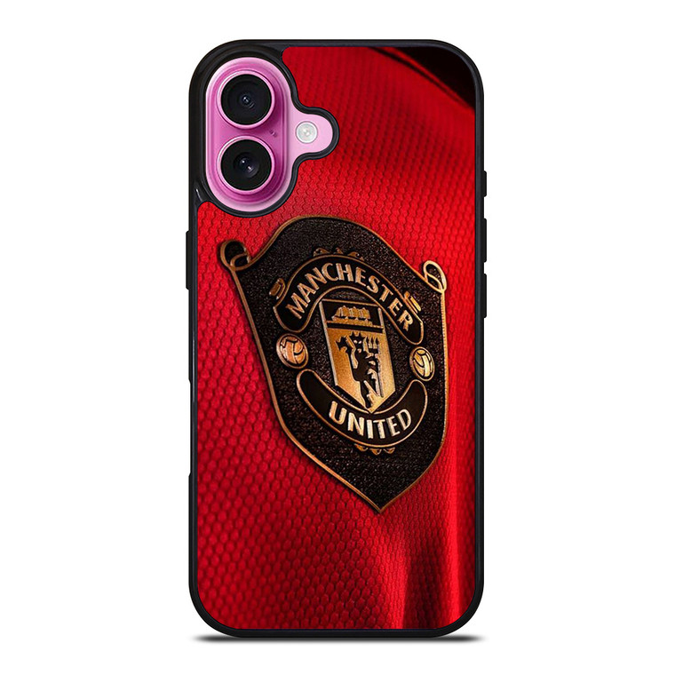 MANCHESTER UNITED NEW LOGO JERSEY iPhone 16 Plus Case Cover