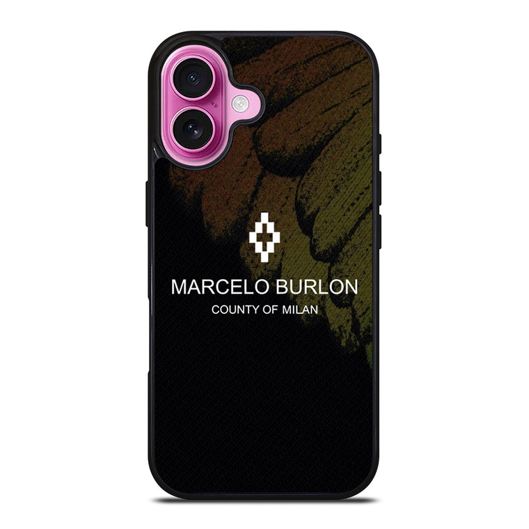 MARCELO BURLON WING LOGO iPhone 16 Plus Case Cover