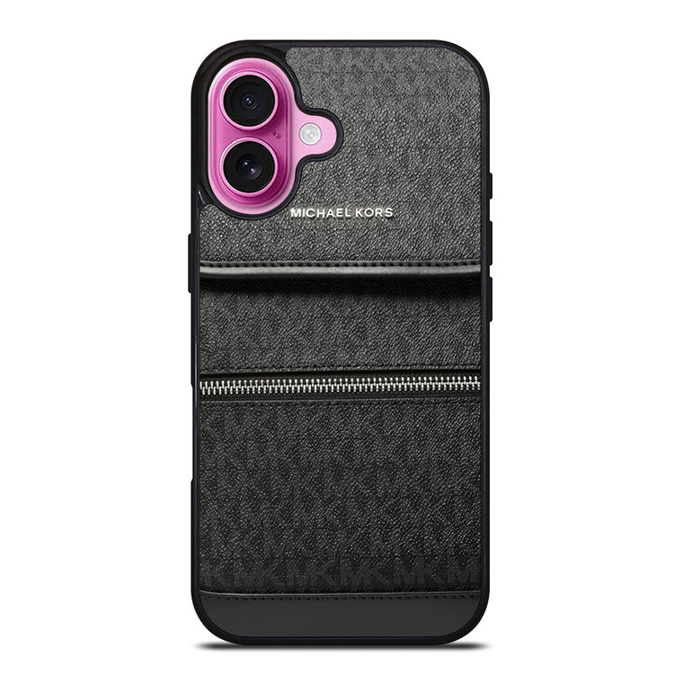 MICHAEL KORS MK LOGO BACKPACK BLACK BAG iPhone 16 Plus Case Cover