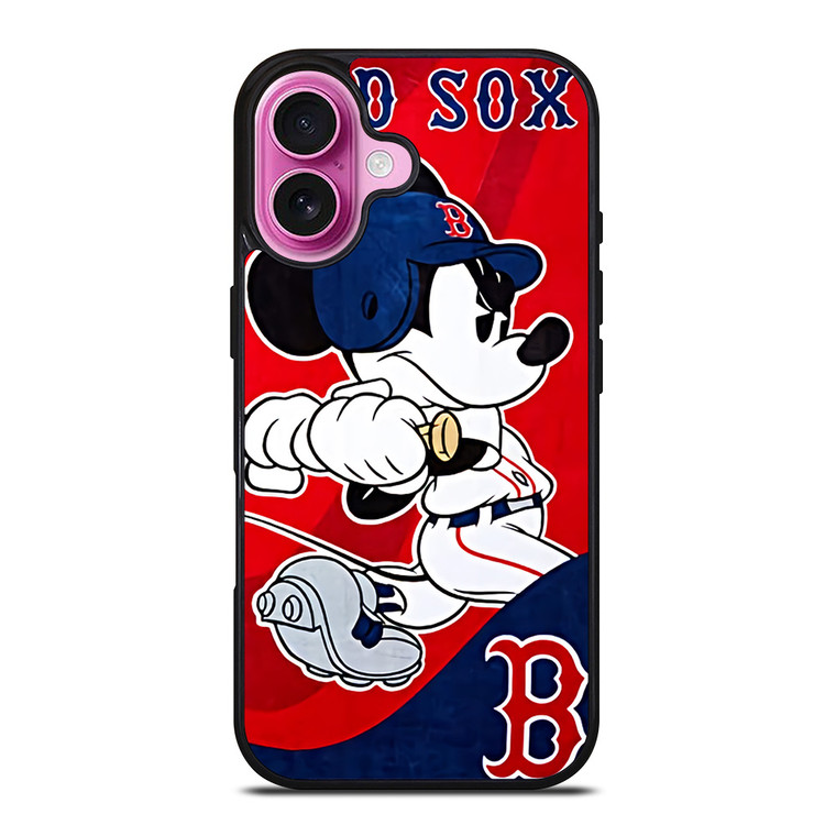 MICKEY MOUSE BOSTON RED SOX iPhone 16 Plus Case Cover