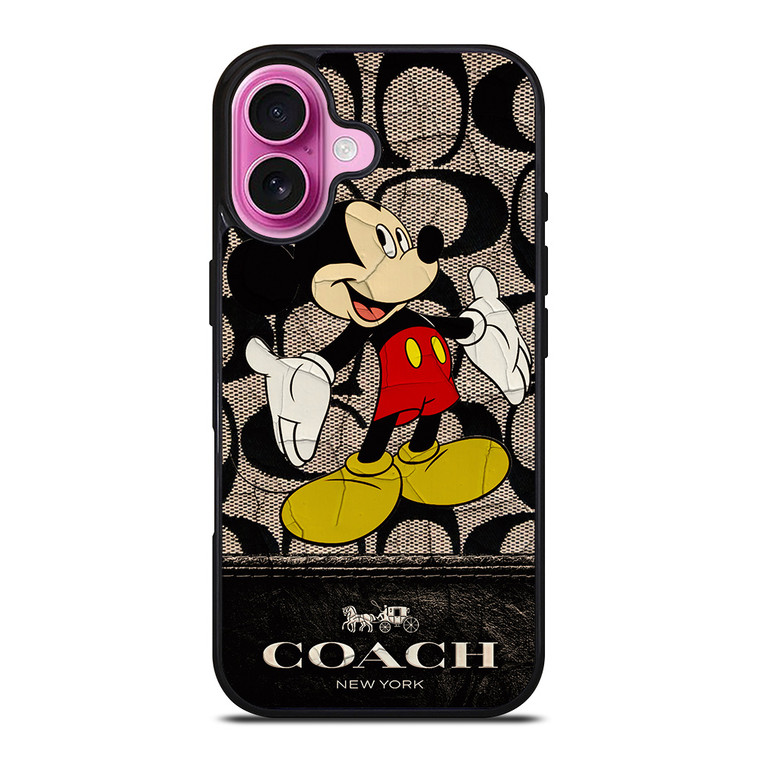 MICKEY MOUSE COACH NEW YORK iPhone 16 Plus Case Cover