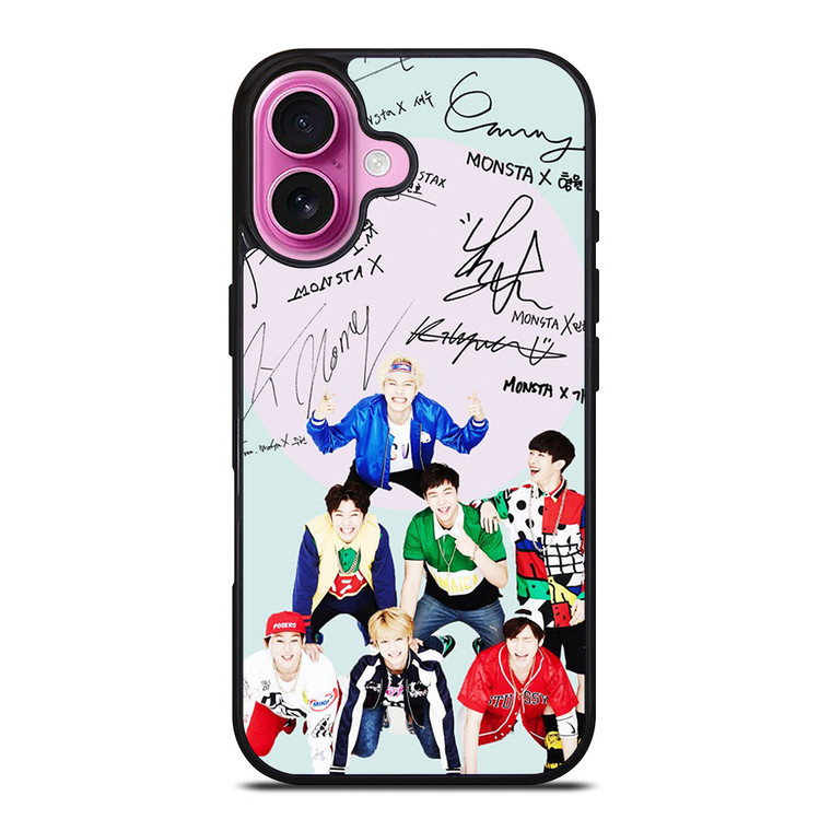 MONSTA X K POP SIGNATURE iPhone 16 Plus Case Cover