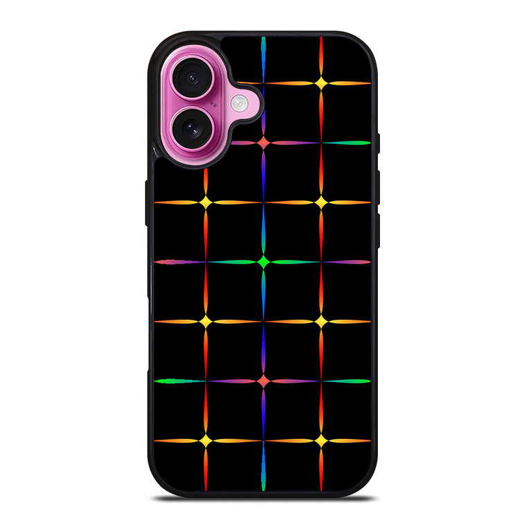 NEON DIAMONDS PATTERN iPhone 16 Plus Case Cover NEON DIAMONDS PATTERN iPhone 16 Plus Case Cover
