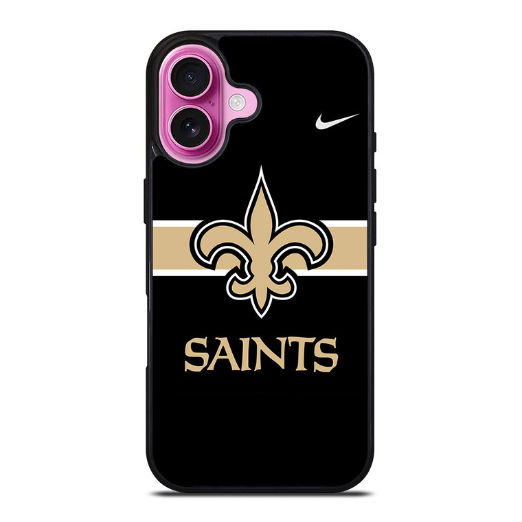 NEW ORLEANS SAINTS NFL NIKE LOGO iPhone 16 Plus Case Cover