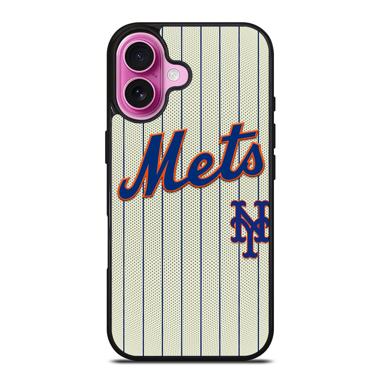 NEW YORK METS LOGO JERSEY iPhone 16 Plus Case Cover
