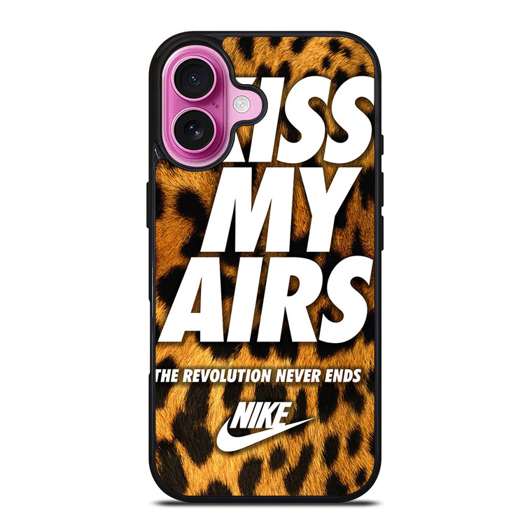 NIKE KISS MY AIRS LEOPARD iPhone 16 Plus Case Cover