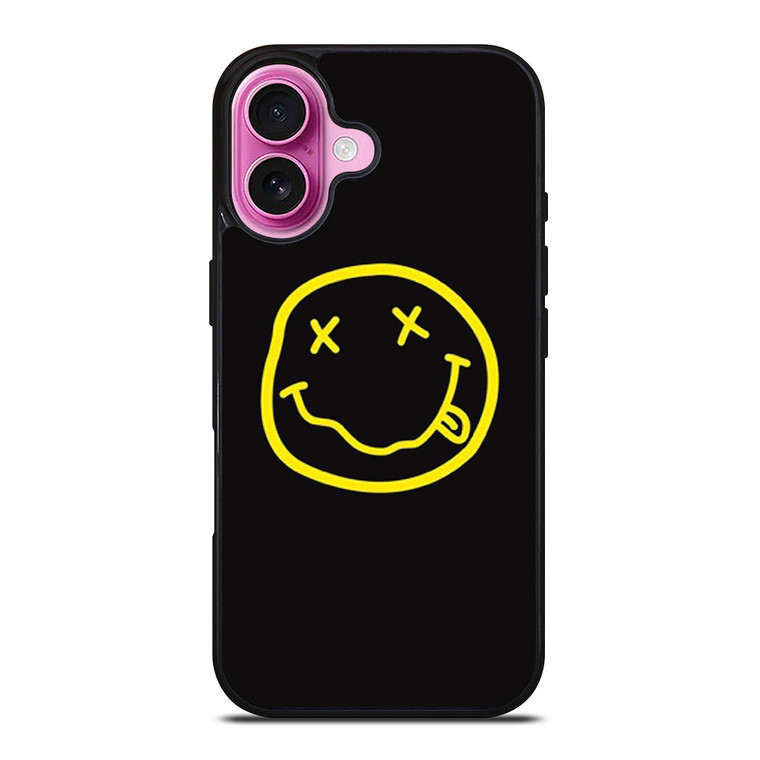NIRVANA SMILEY FACE iPhone 16 Plus Case Cover