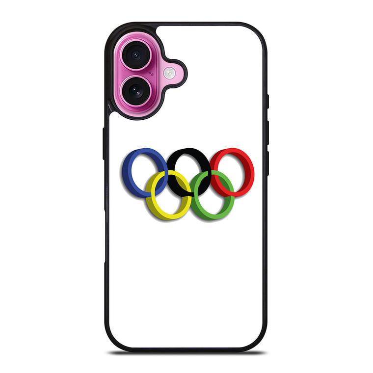 OLYMPIC RINGS LOGO iPhone 16 Plus Case Cover