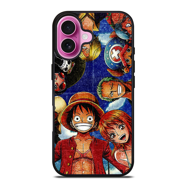 ONE PIECE GRUNGE ALL iPhone 16 Plus Case Cover
