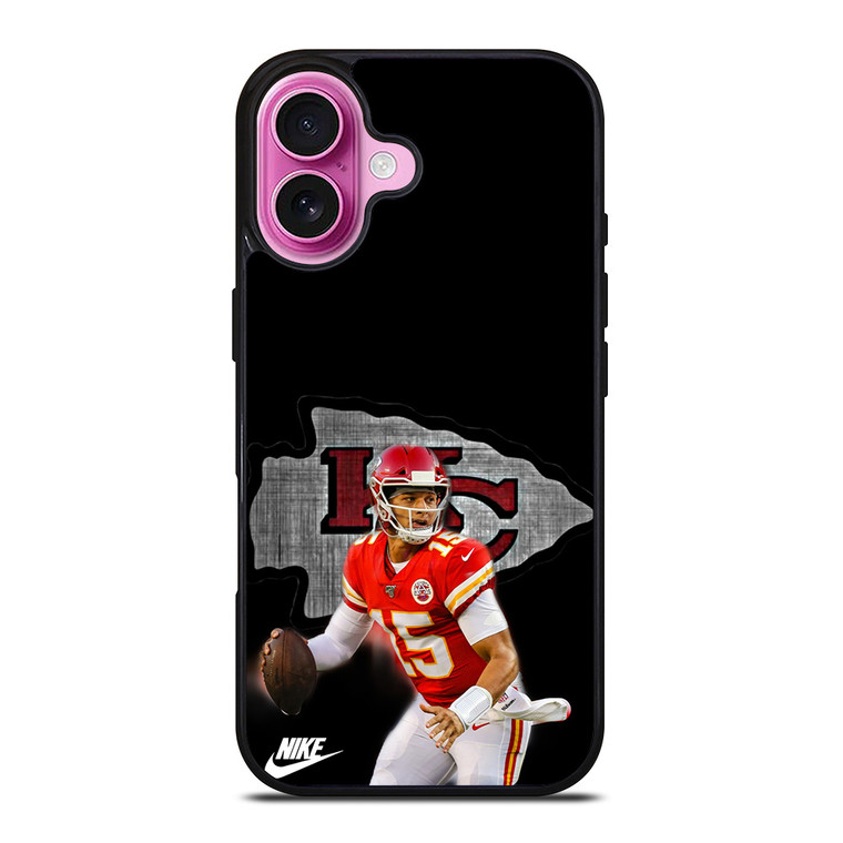 PATRICK MAHOMES NIKE KC CHIEFS iPhone 16 Plus Case Cover