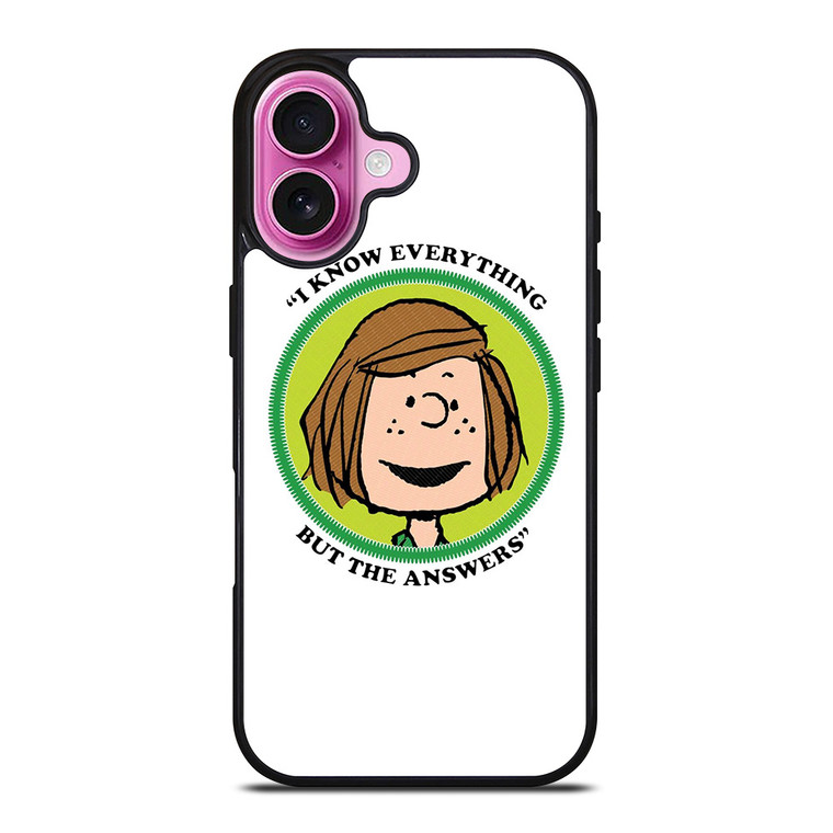 PEPPERMINT PATTY THE PEANUTS iPhone 16 Plus Case Cover