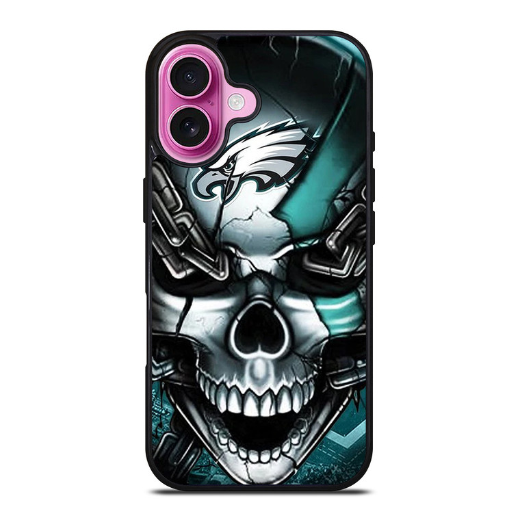 PHILADELPHIA EAGLES SKULL LOGO iPhone 16 Plus Case Cover