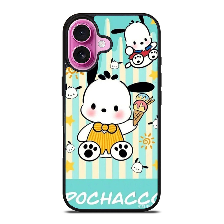 POCHACCO DOG ICE CREAM iPhone 16 Plus Case Cover