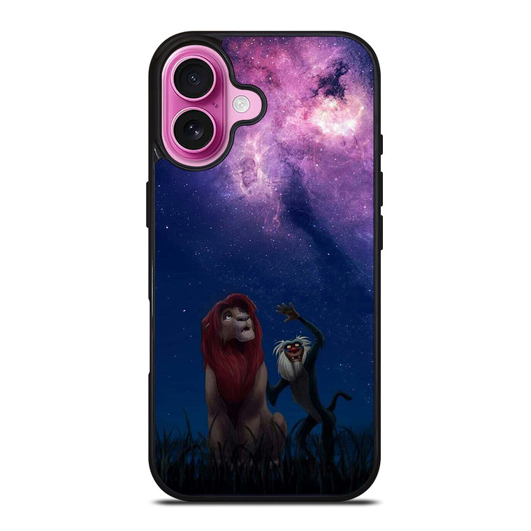 RAFIKI LION KING GALAXY DISNEY iPhone 16 Plus Case Cover RAFIKI LION KING GALAXY DISNEY iPhone 16 Plus Case Cover