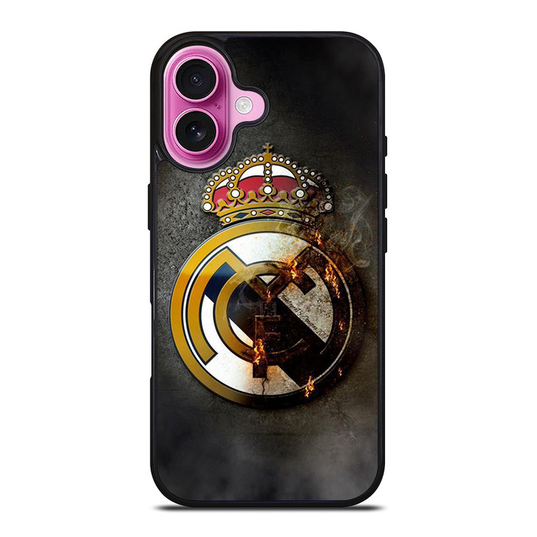 REAL MADRID EMBLEM iPhone 16 Plus Case Cover REAL MADRID EMBLEM iPhone 16 Plus Case Cover