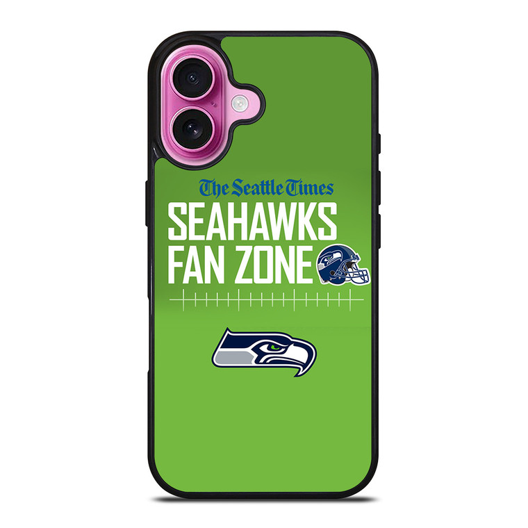 SEATTLE SEAHAWKS FANS ZONE iPhone 16 Plus Case Cover